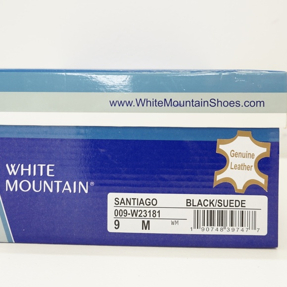 White Mountain Ankle Boot Bootie Black Suede 9M - Picture 8 of 8